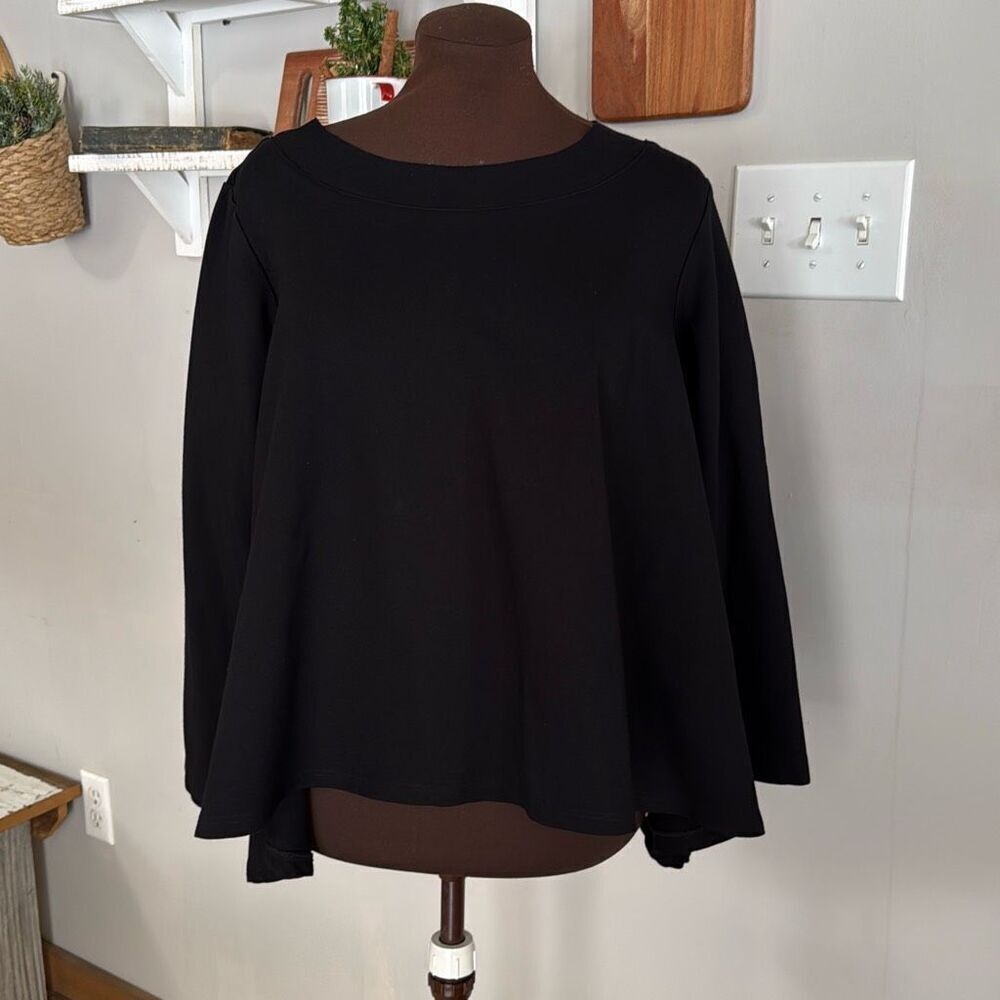 Planet‎ by Lauren G black sweatshirt women’s size 1 or 4-8 made in USA lagenlook